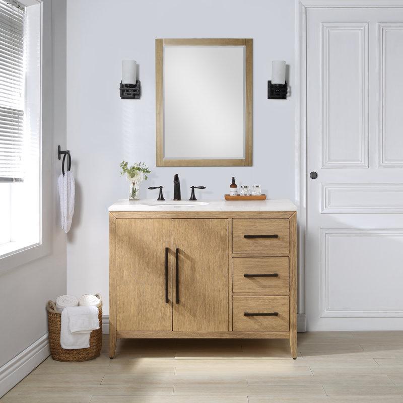 Mercury Row® Alsup 42'' Freestanding Single Bathroom Vanity with